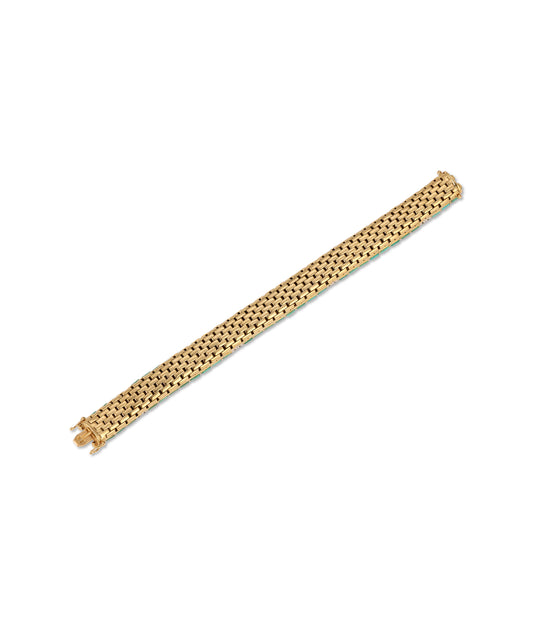 Turquoise and Diamond Bracelet in 18k Gold
