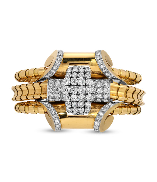 Regner French Retro Bracelet in 18k Gold & Platinum