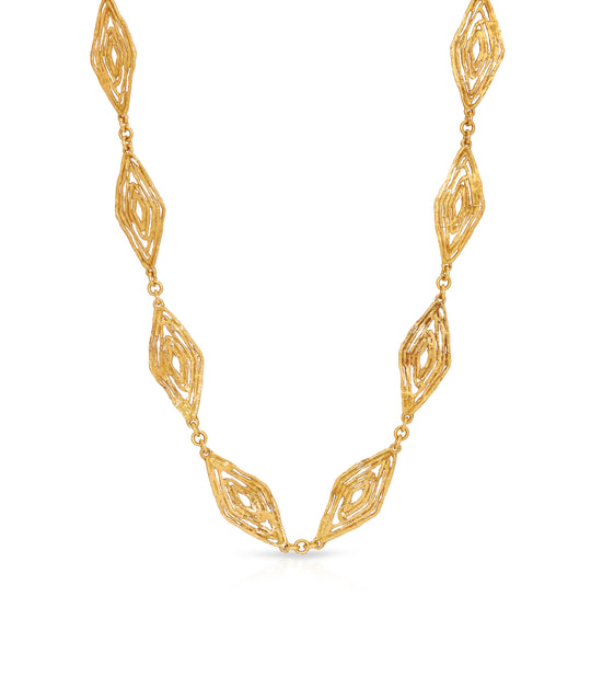 Textured Chain in 18K Gold