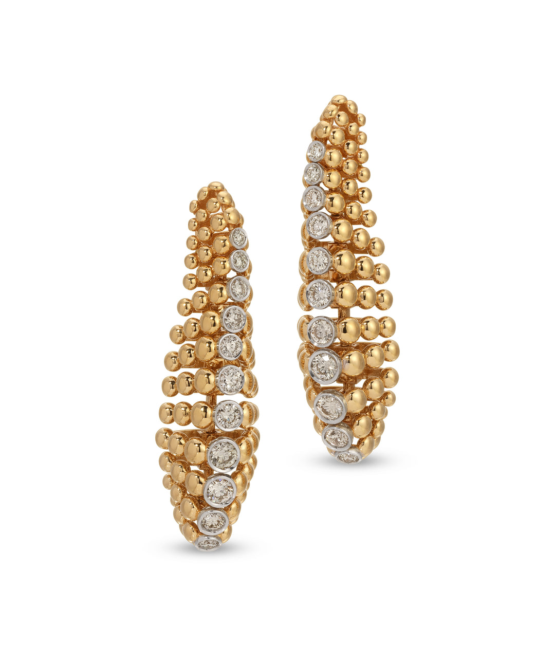 Diamond Drop Earrings in 18k Gold