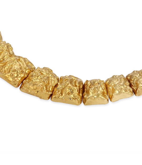 David Webb Textured Collar Necklace in 18K Gold