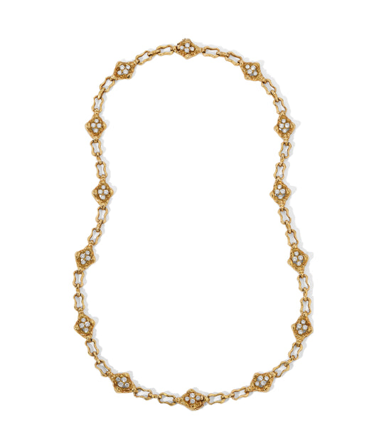 Boucheron Long Diamond Chain Necklace in 18k Gold