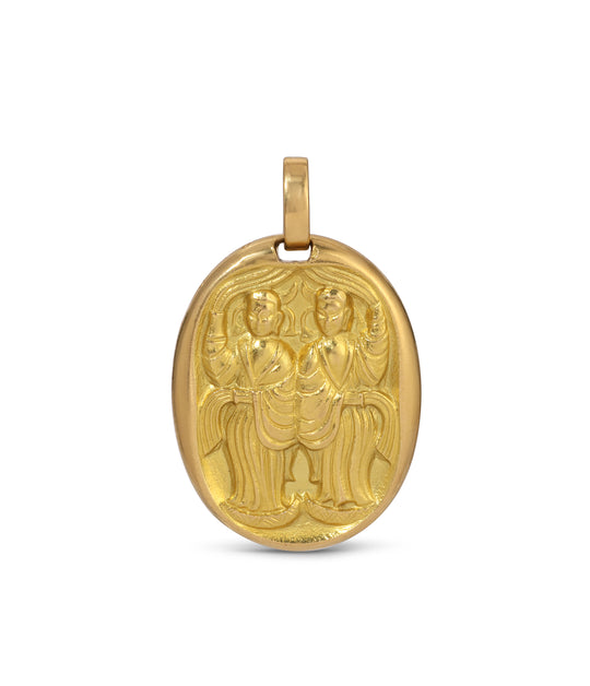 Georges L'Enfant for Cartier Gold Gemini Pendant in 18k Gold