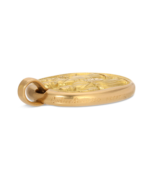 Georges L'Enfant for Cartier Gold Gemini Pendant in 18k Gold
