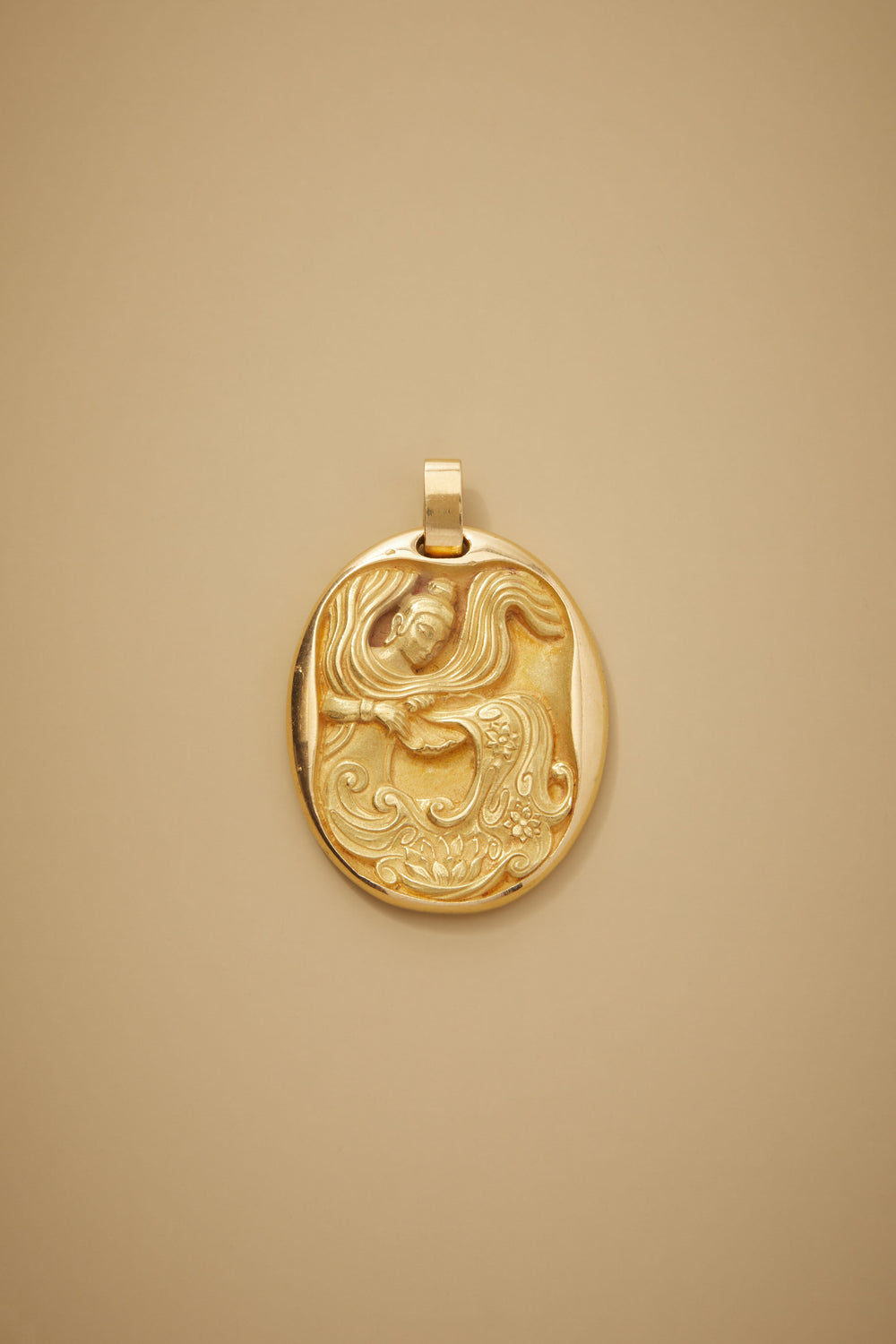 George L'Enfant for Cartier Aquarius Zodiac Pendant in 18k Gold