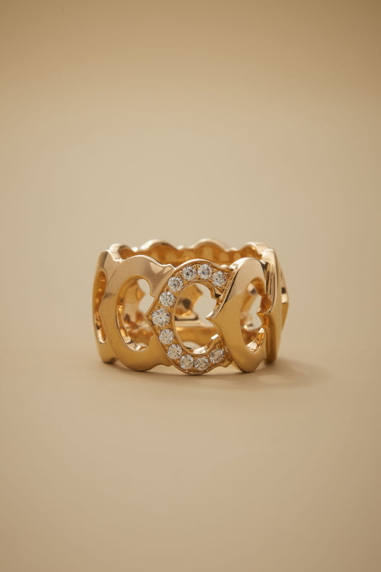 Cartier Diamond C de Cartier Ring in 18k Gold