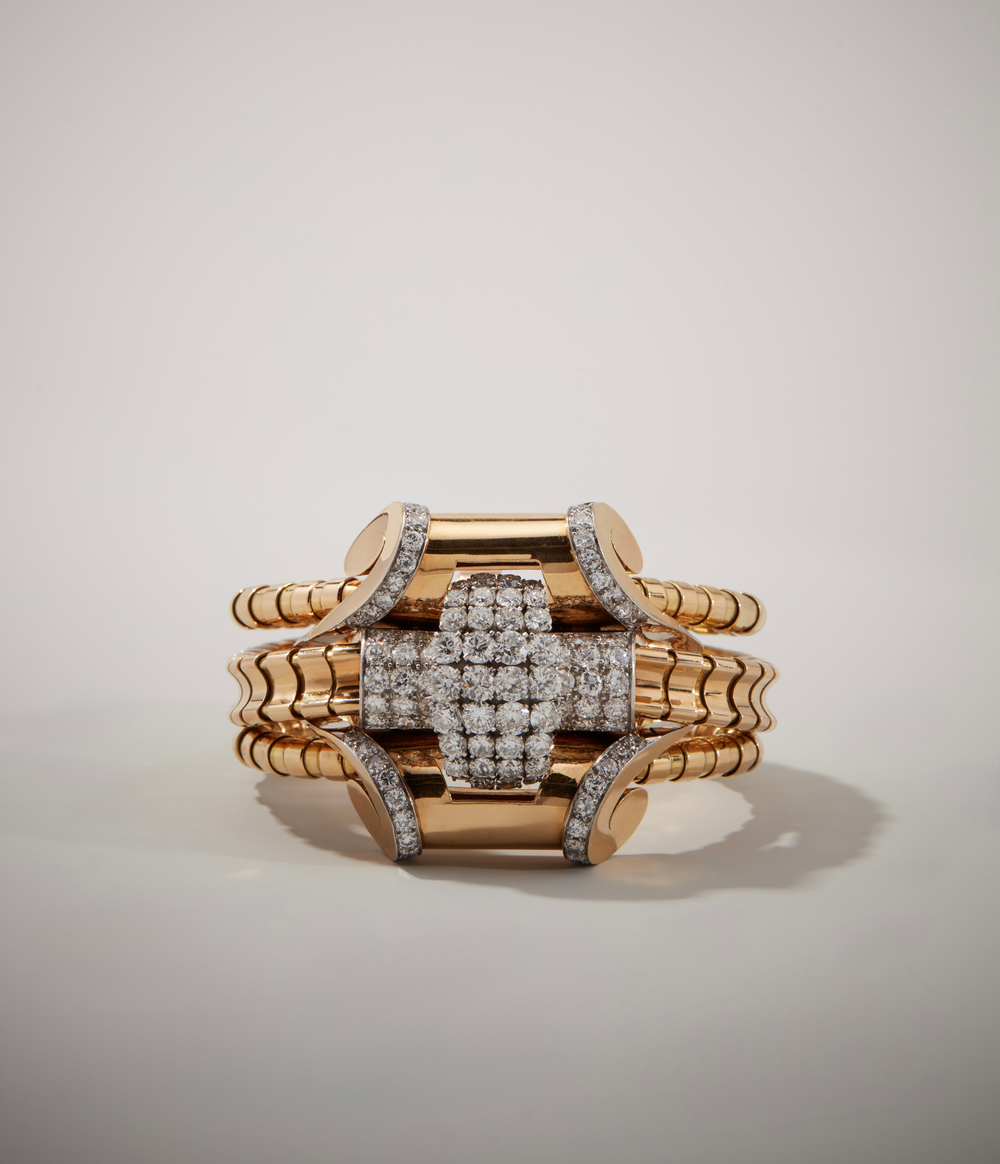 Regner French Retro Bracelet in 18k Gold & Platinum