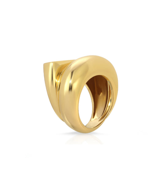 Fred of Paris Art Moderne Diamond Ring in 18K Gold