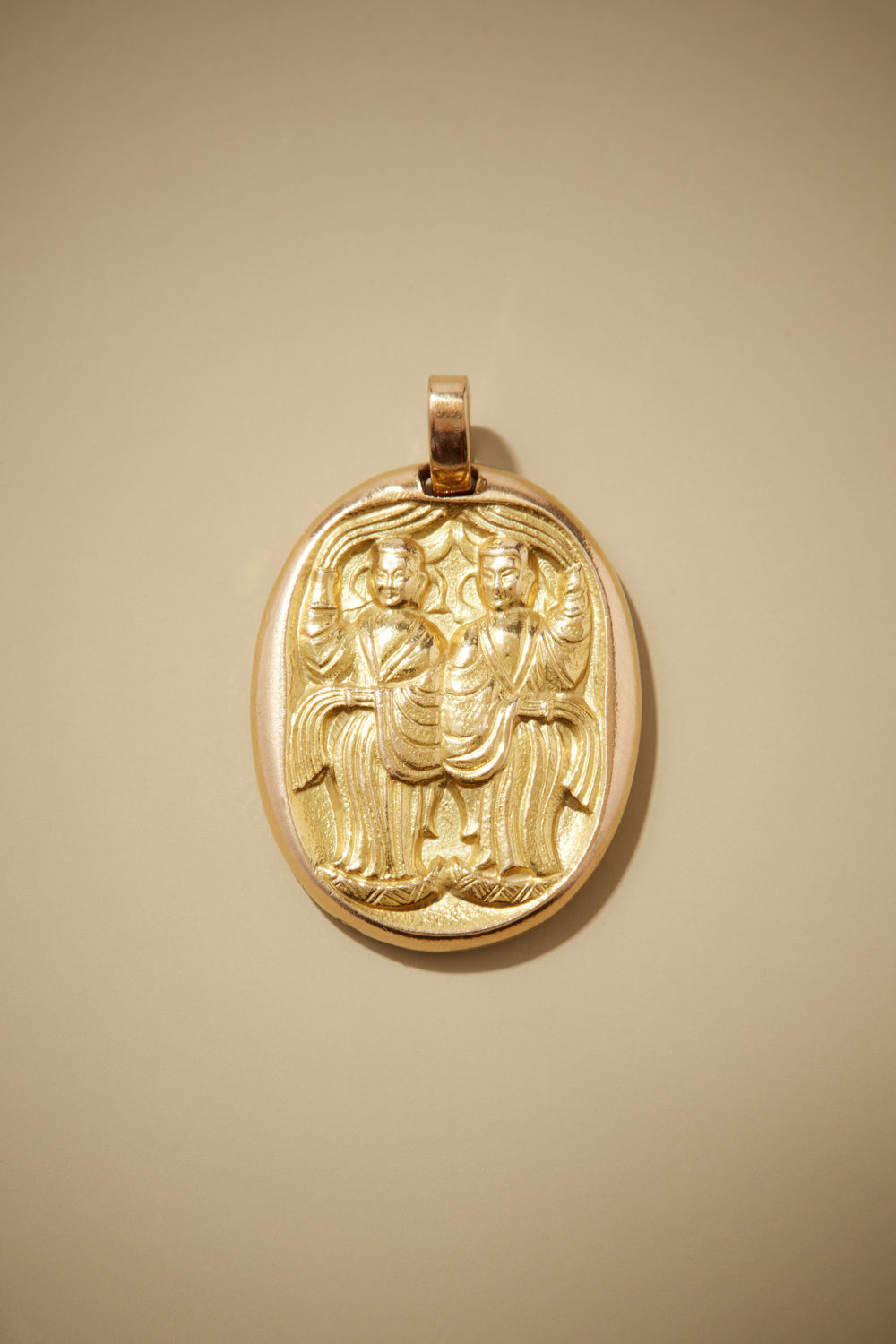 Georges L'Enfant for Cartier Gold Gemini Pendant in 18k Gold