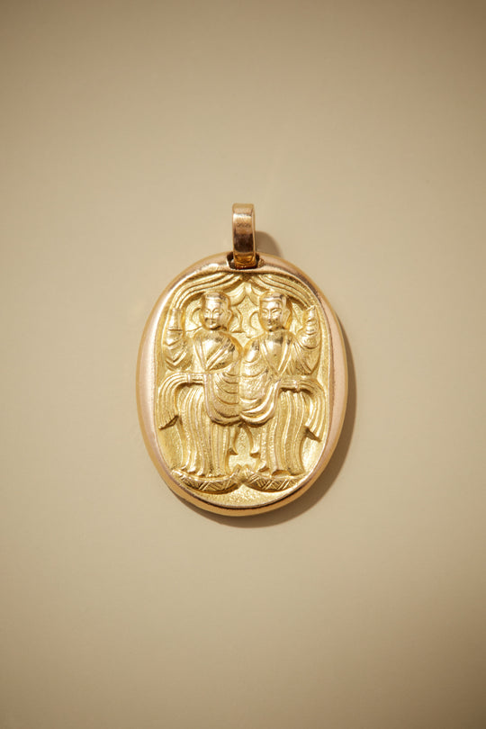 Georges L'Enfant for Cartier Gold Gemini Pendant in 18k Gold