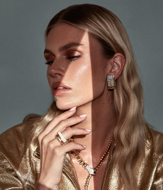Fred of Paris Art Moderne Diamond Ring in 18K Gold
