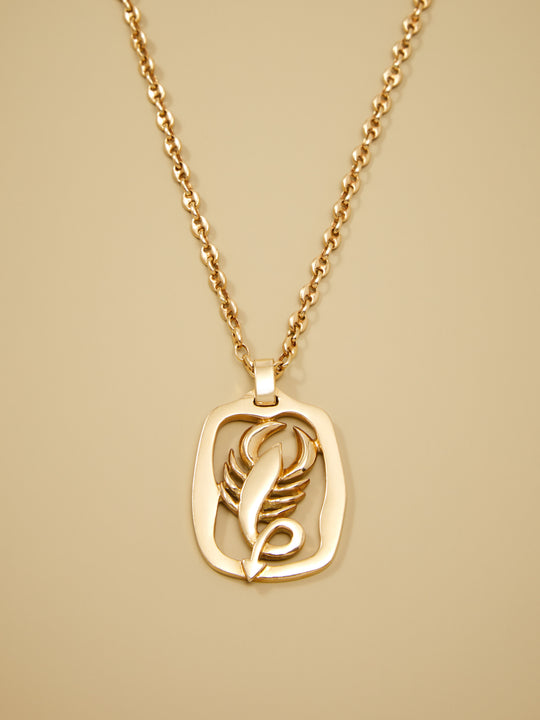 Jean Paris Scorpio Zodiac Pendant in 18k Gold