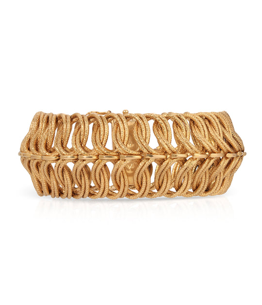 Woven Gold Bracelet in 18K Gold