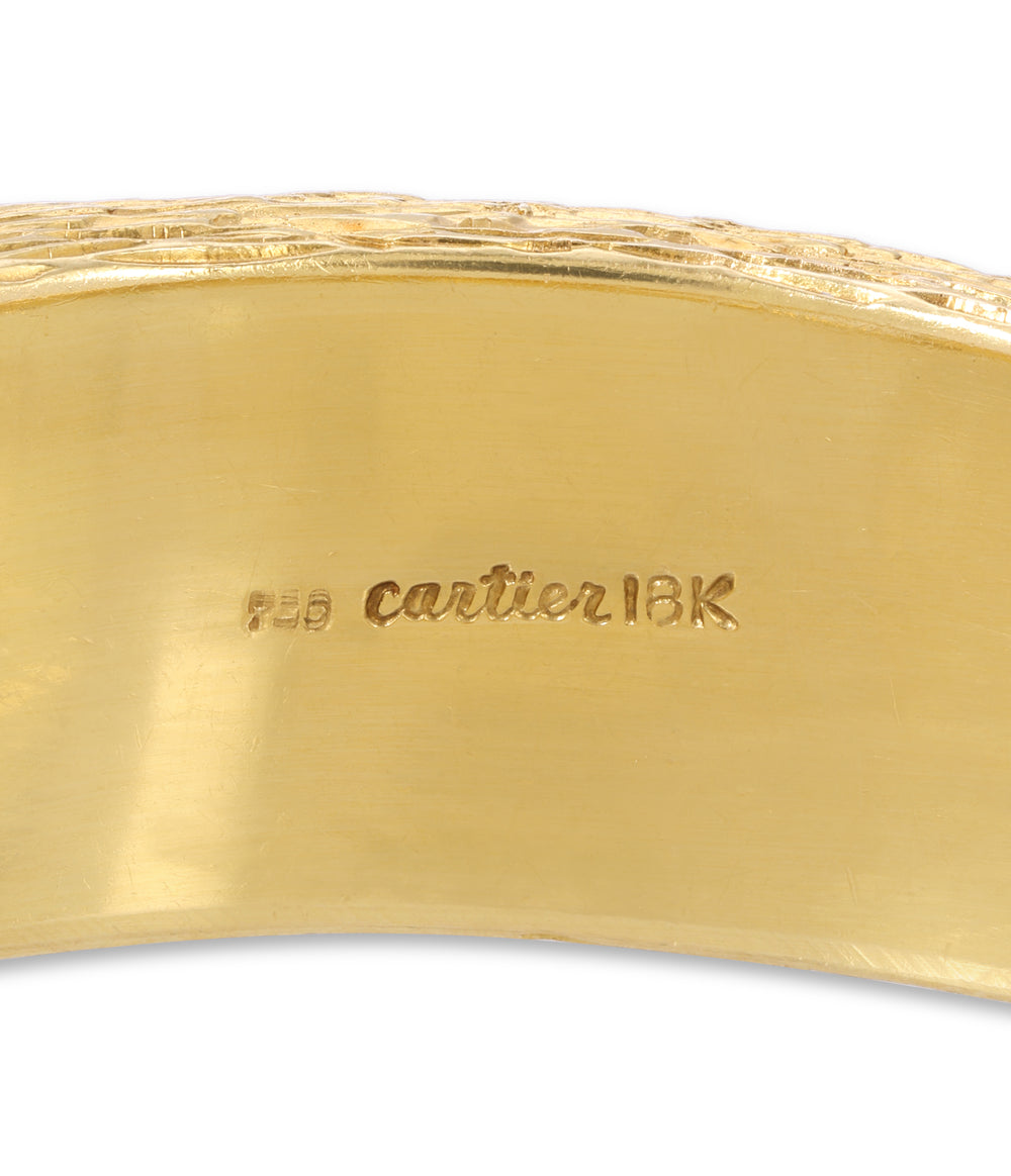 Cartier Elephant Diamond Bangle in 18k Gold