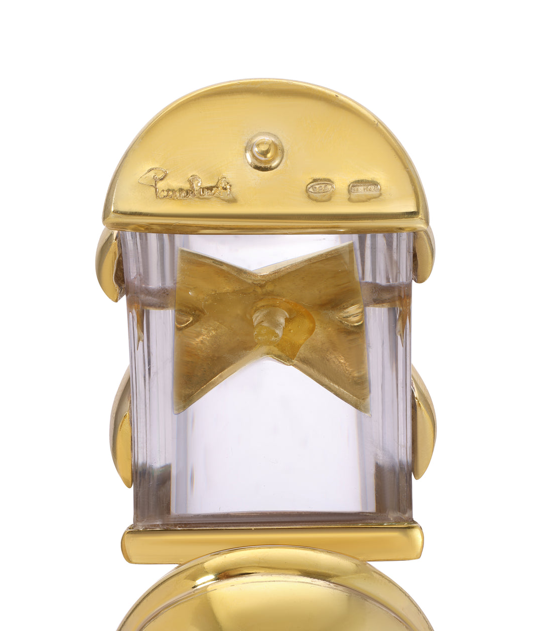 Passadiuti Lucite Bangle in Sterling Silver & 18k Plated Gold
