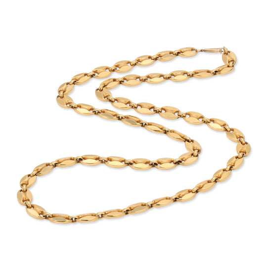 Marine Link Chain in 18K Gold