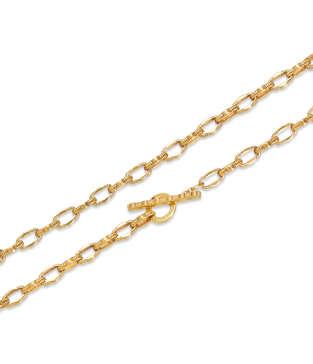 Roberto Coin, Textured Chain in 18K Gold