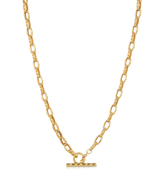 Roberto Coin, Textured Chain in 18K Gold