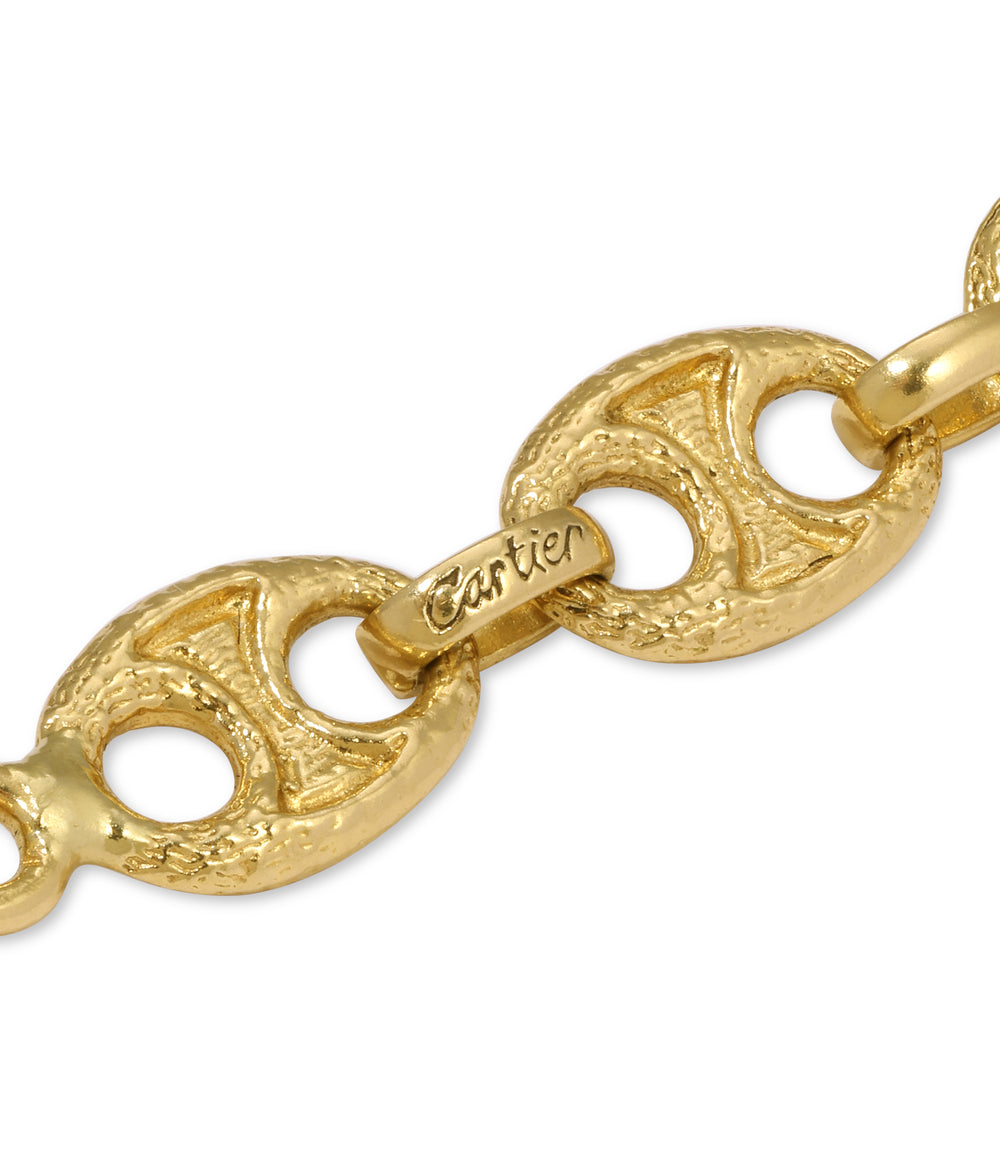 Cartier Textured Mariner Chain in 18k Gold