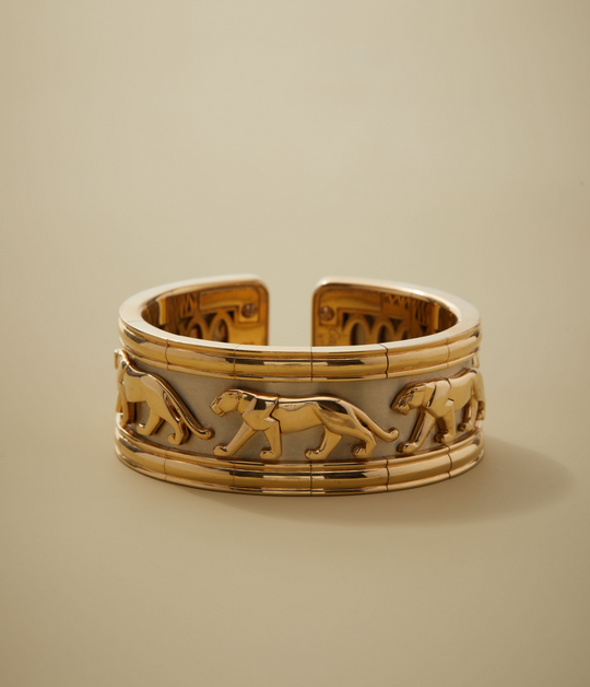 Cartier Walking Panthère Bracelet in 18k Yellow & White Gold