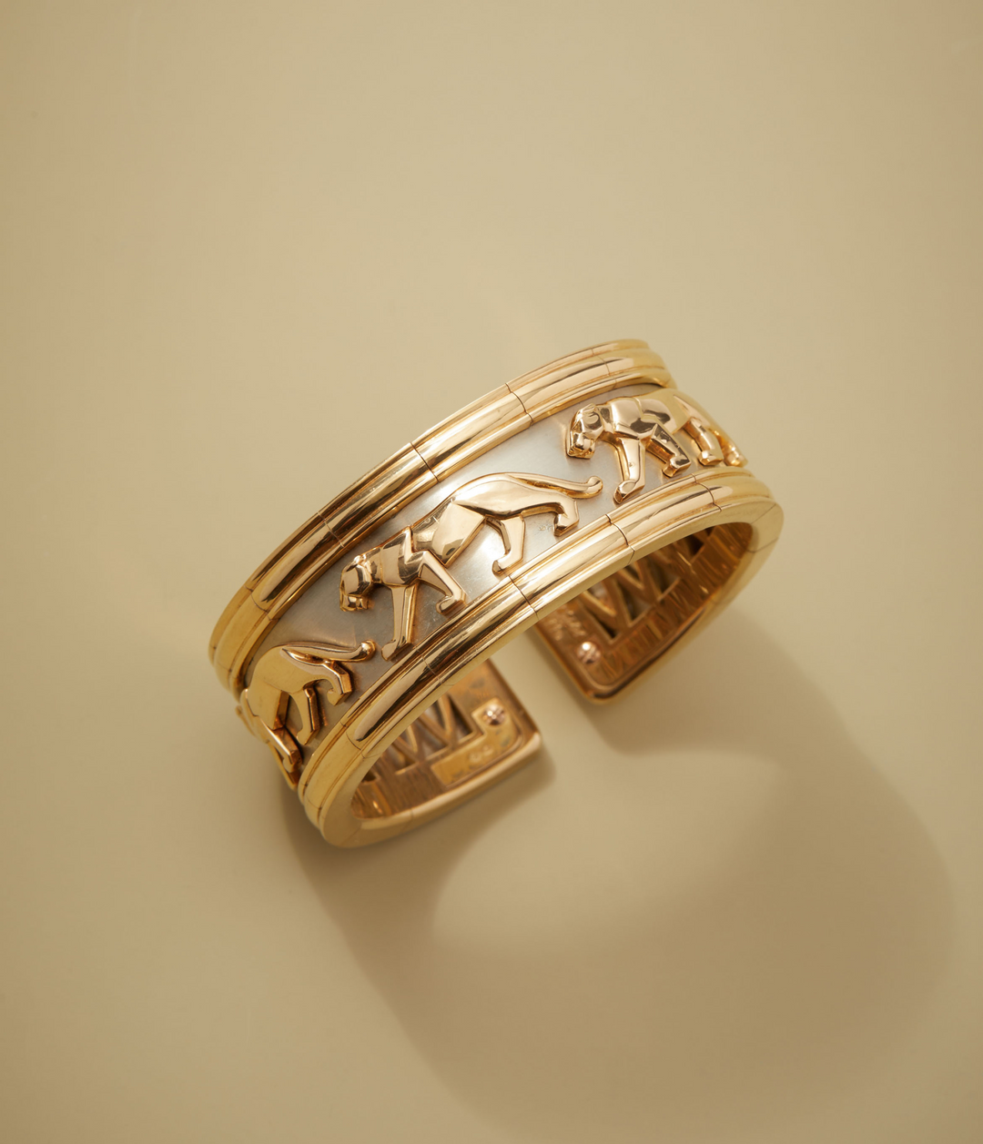 Cartier Walking Panthère Bracelet in 18k Yellow & White Gold