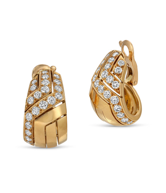 Cartier Diamond Earrings in 18k Gold