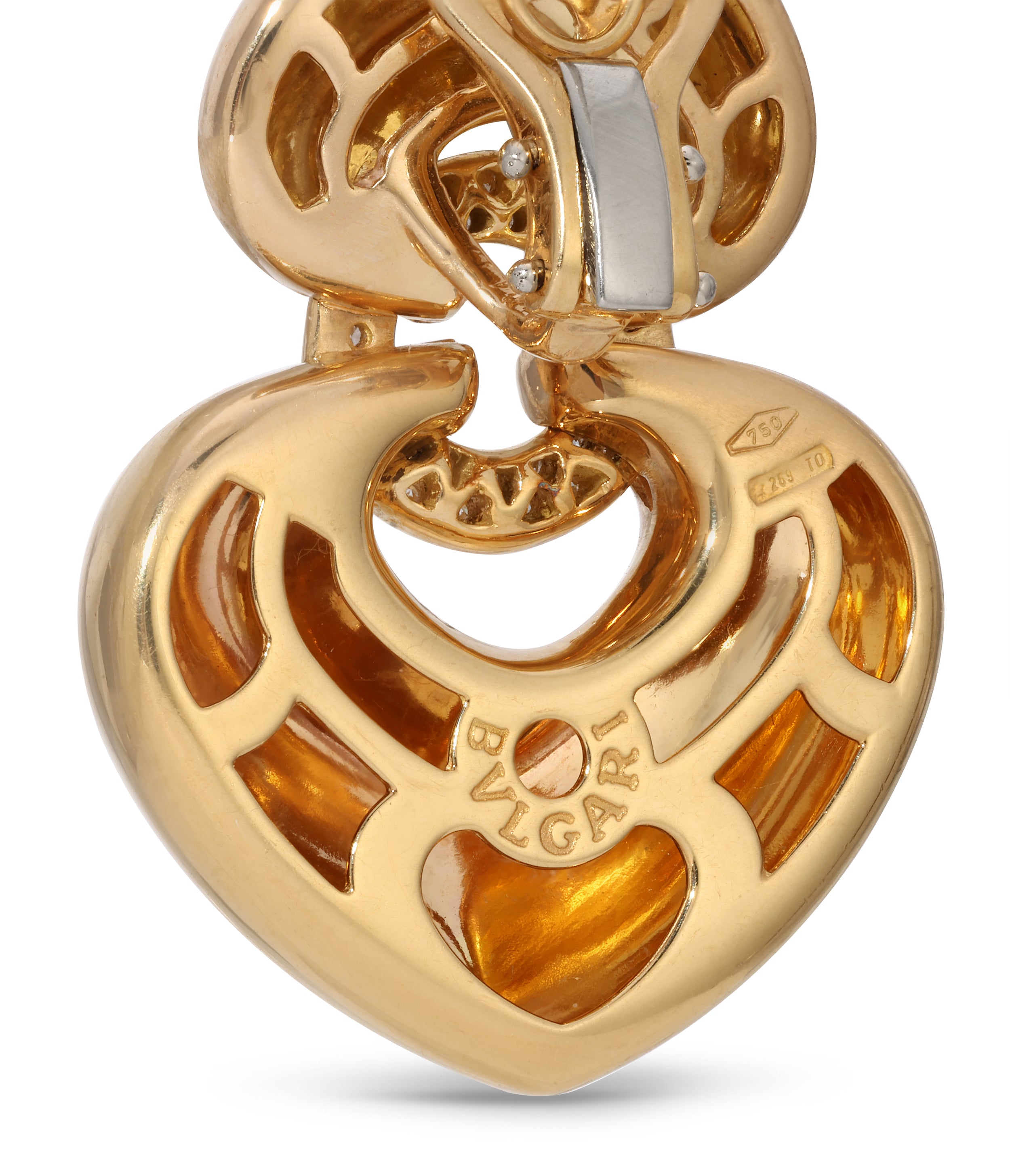 Bulgari, Diamond 'Doppio Cuore' Earrings in 18k Gold – Mèrenor