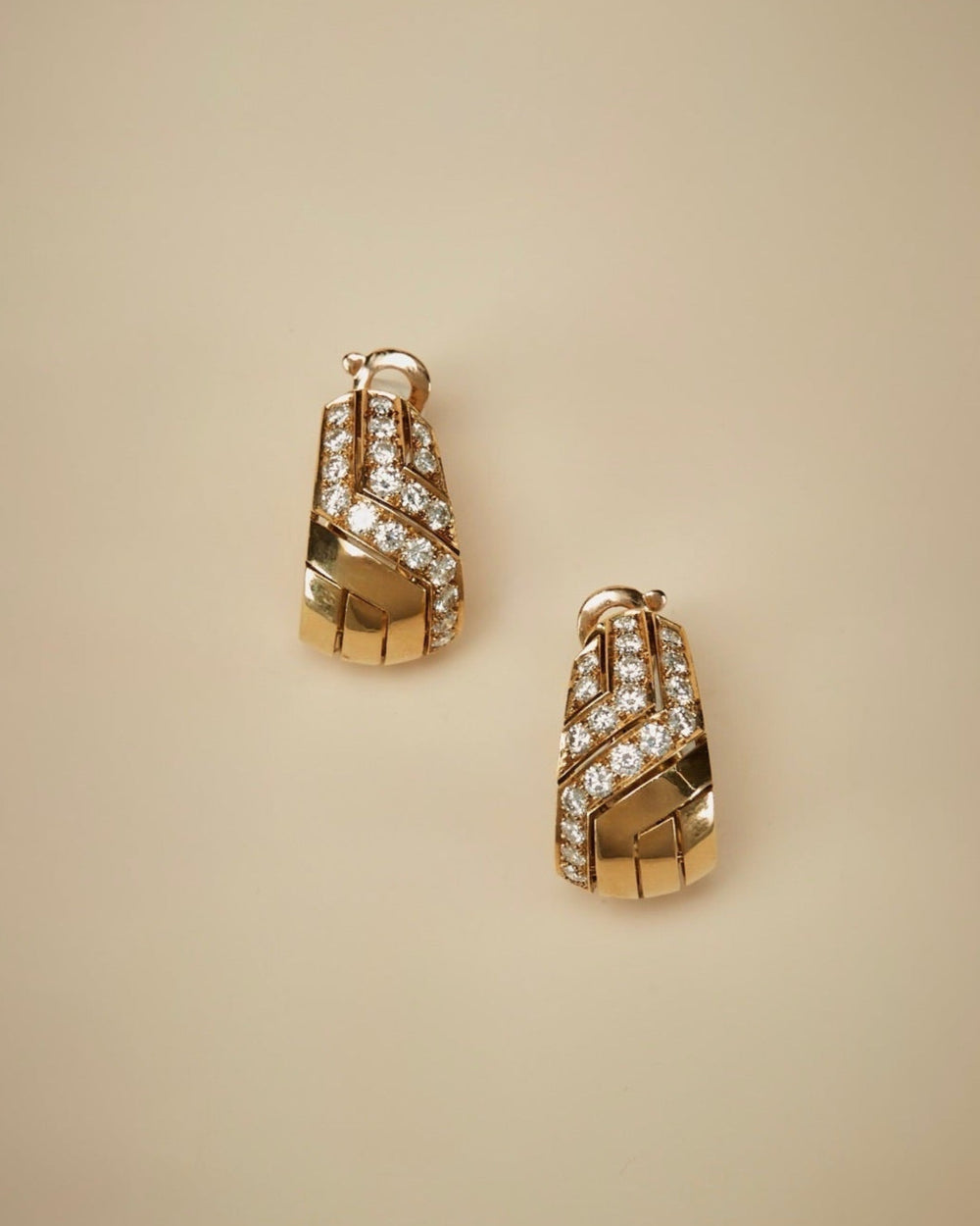 Cartier Diamond Earrings in 18k Gold