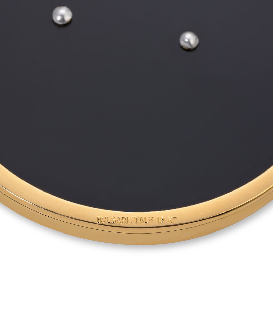 Bvlgari Onyx & Diamond Pisces Pendant in 18k Gold