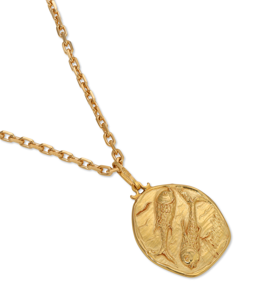 Nino D'Antonio Germano Pisces Zodiac Pendant in 18k Gold