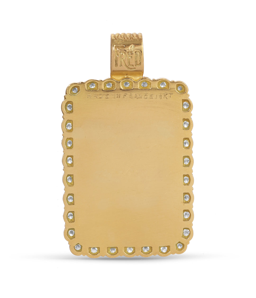 Fred Diamond Aries Zodiac Pendant in 18k Gold