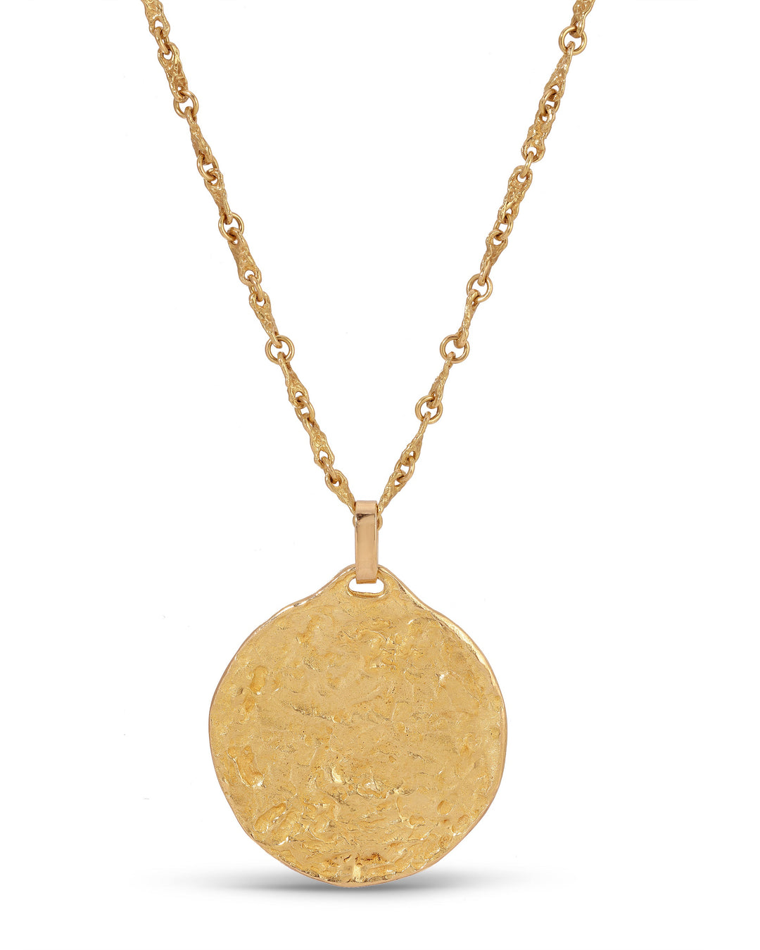 Vintage Celestial Zodiac Medallion Necklace in 18k Gold