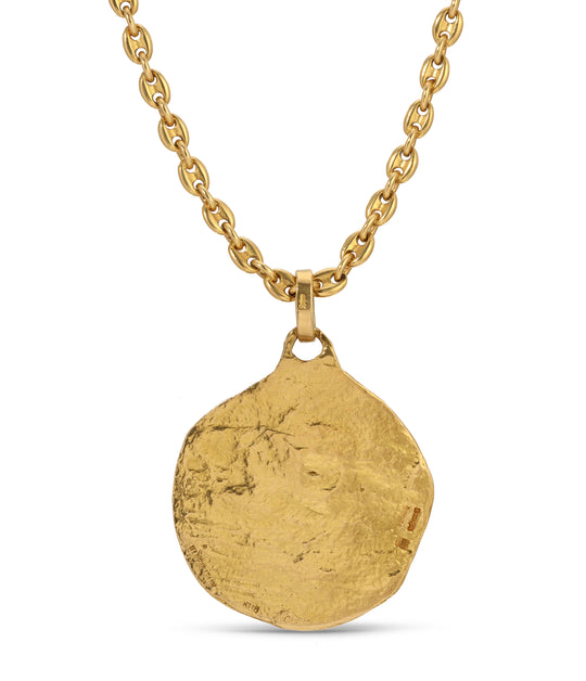 Cartier Aries Zodiac Pendant with Mariner Chain by George L'Enfant in 18k Gold