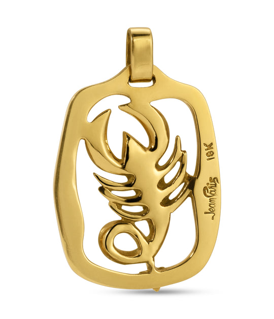 Jean Paris Scorpio Zodiac Pendant in 18k Gold