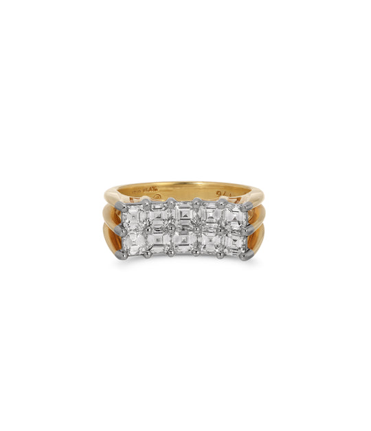 Oscar Heyman Diamond Ring in Platinum and 18k Gold