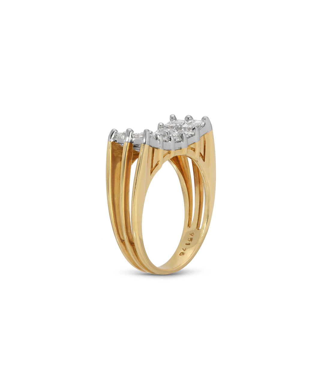 Oscar Heyman Diamond Ring in Platinum and 18k Gold