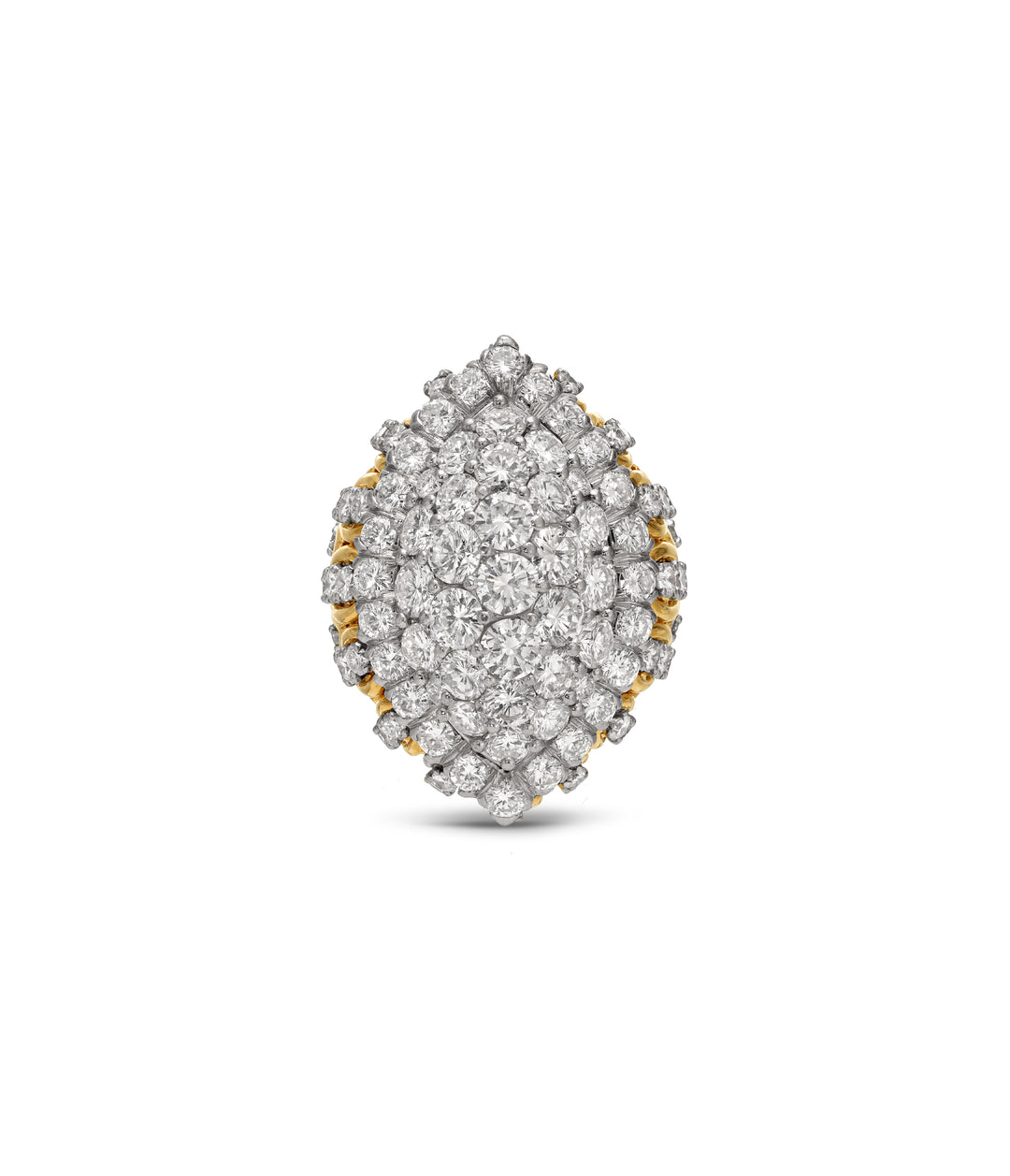 David Webb Diamond Ring in 18k Gold & Platinum