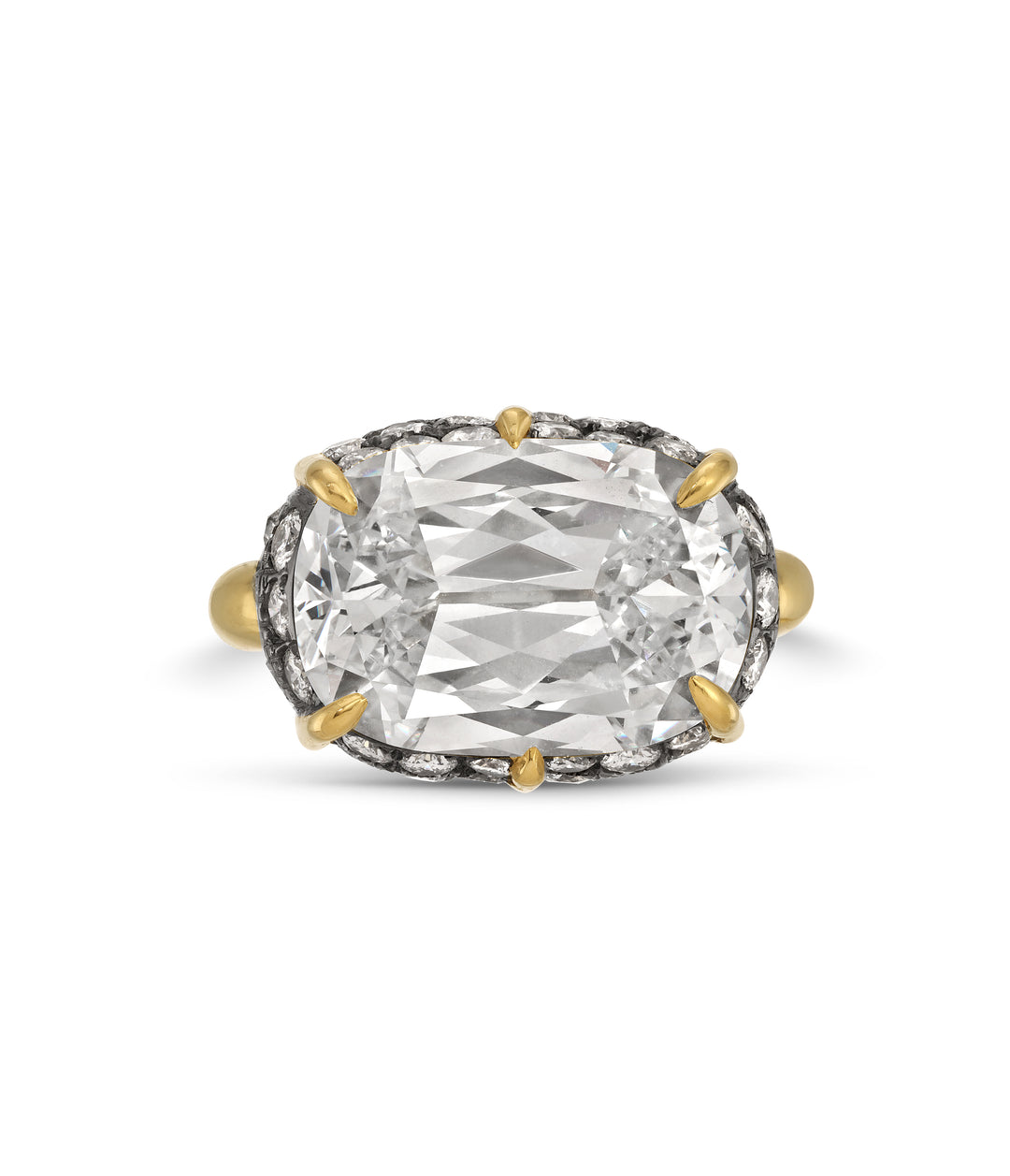 Custom Diamond Ring in Platinum and 18k Gold