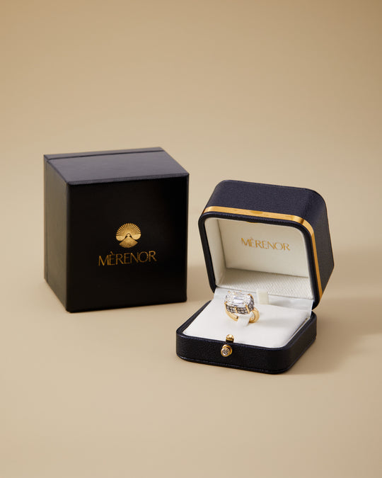 Custom Diamond Ring in Platinum and 18k Gold