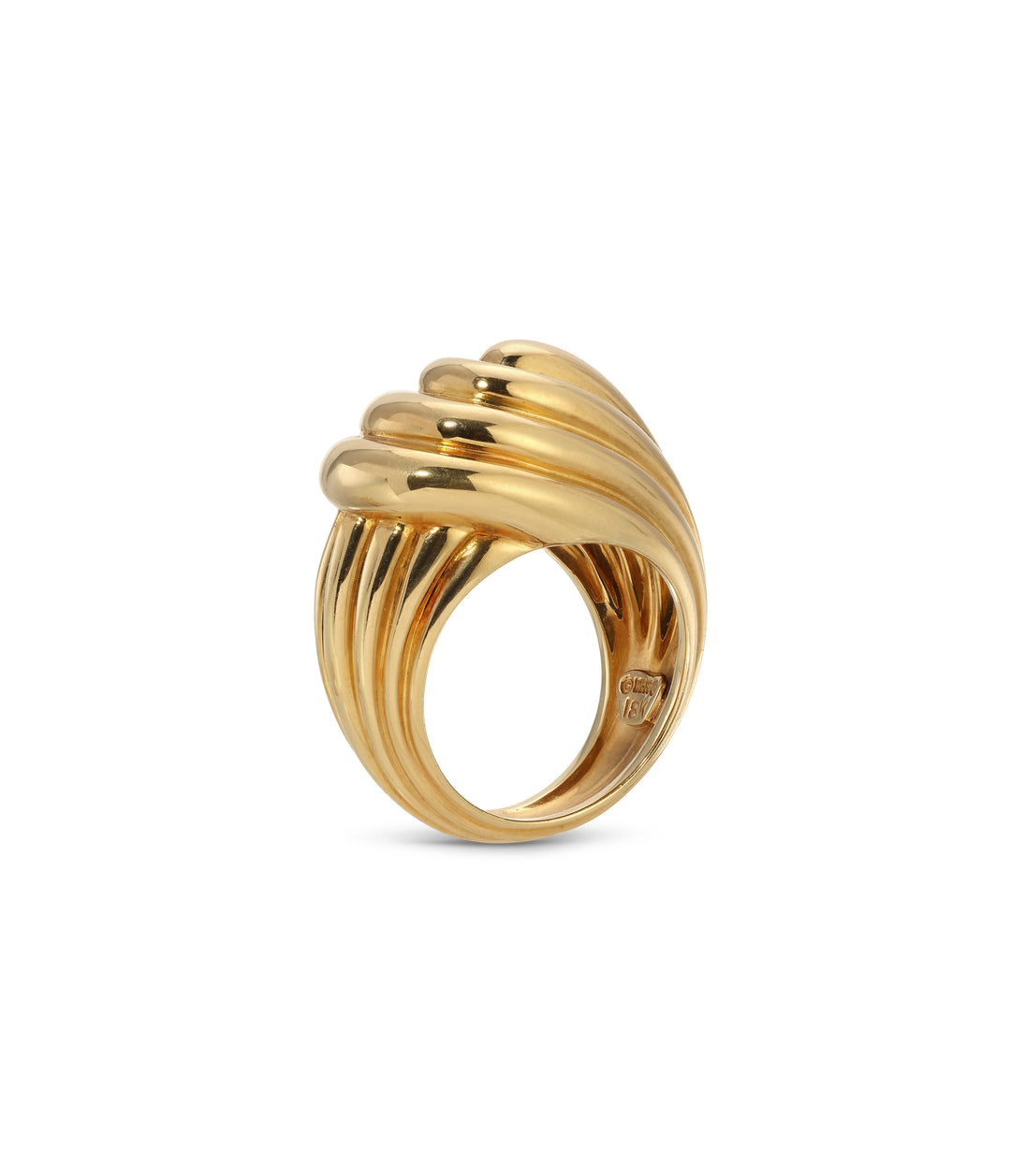 David Webb Wave Ring in 18k Gold