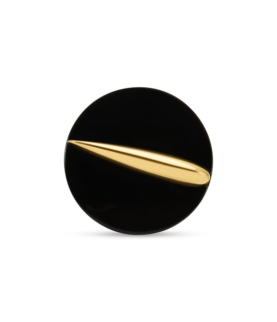 Giorgio Facchini Onyx Sculptural Ring in 18k Gold