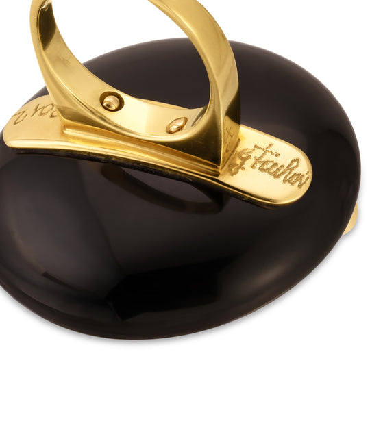 Giorgio Facchini Onyx Sculptural Ring in 18k Gold
