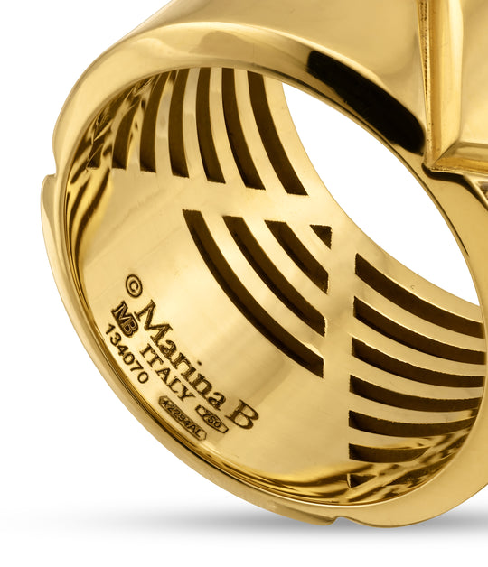 Marina B. Triangoli Diamond Band in 18k Gold