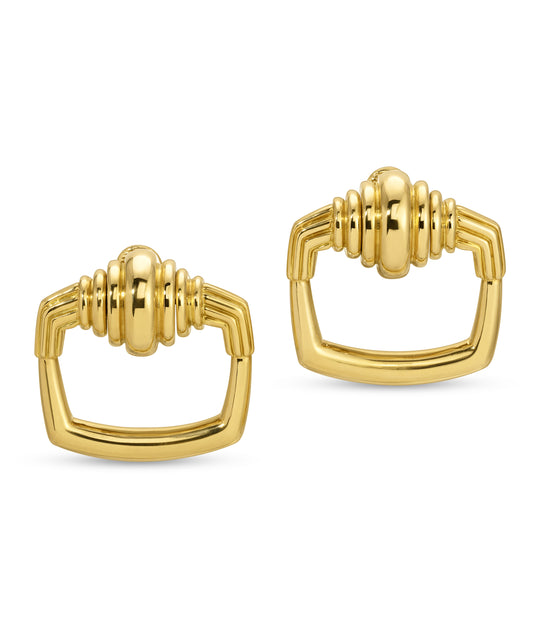 Aldo Cipullo for Cartier Door Knocker Ear Clips in 18k Gold