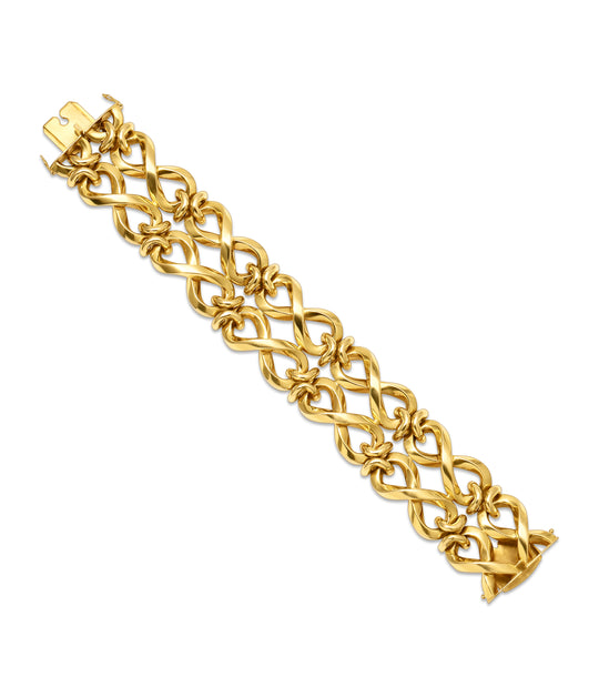 Carlo Weingrill Infinity Link Bracelet in 18k Gold