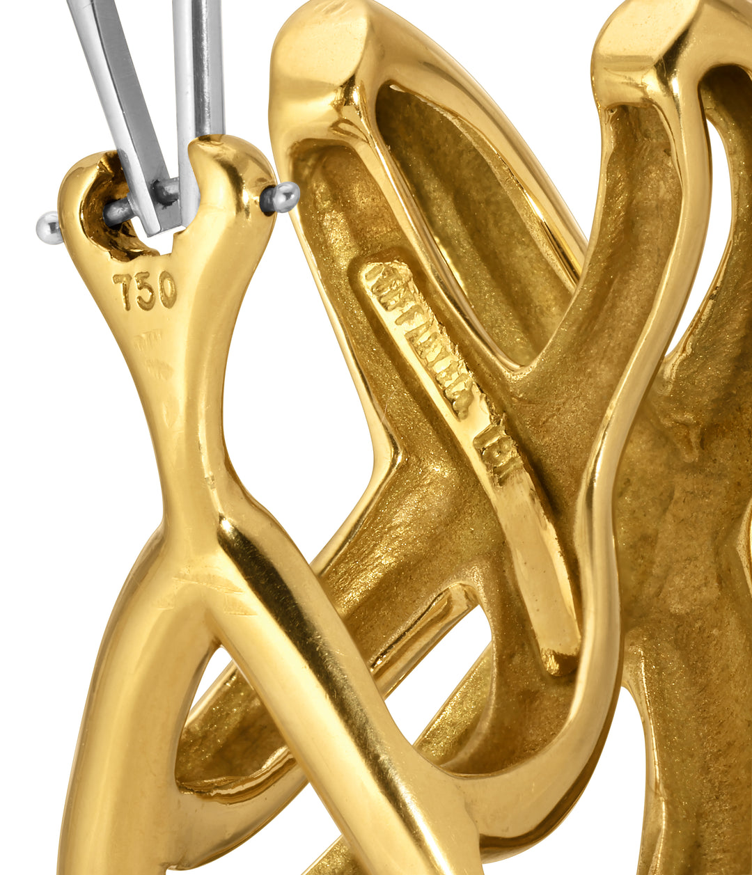 Tiffany & Co. "X" Ear Clips in 18k Gold