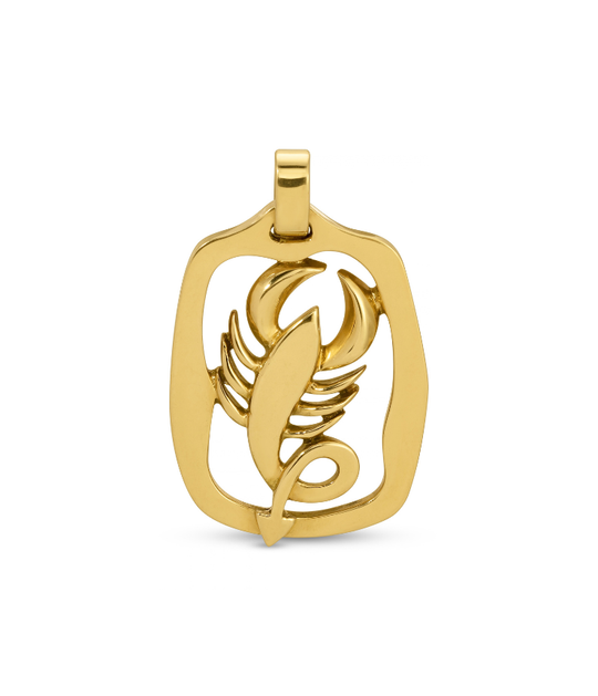 Jean Paris Scorpio Zodiac Pendant in 18k Gold
