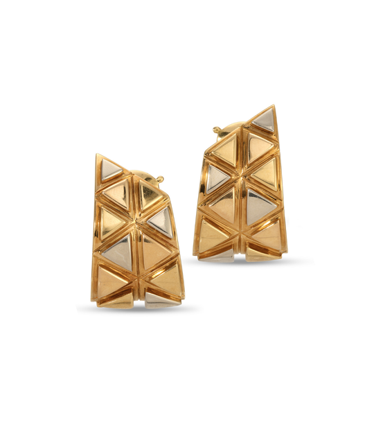 Marina B. Triangolini Ear Clips in 18k Gold