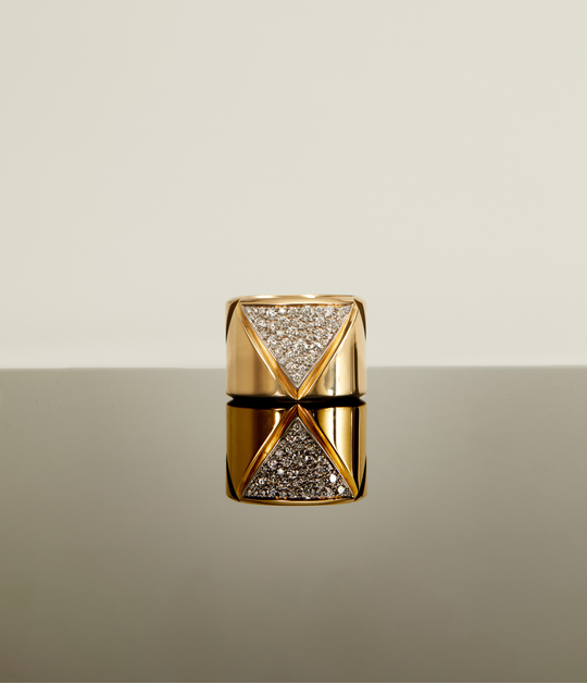 Marina B. Triangoli Diamond Band in 18k Gold