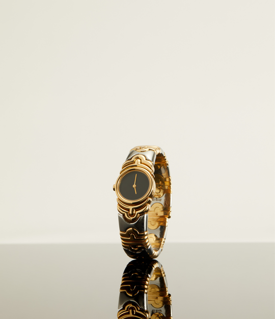 Bvlgari Parentesi Bicolor Watch in 18k Gold & Stainless Steel